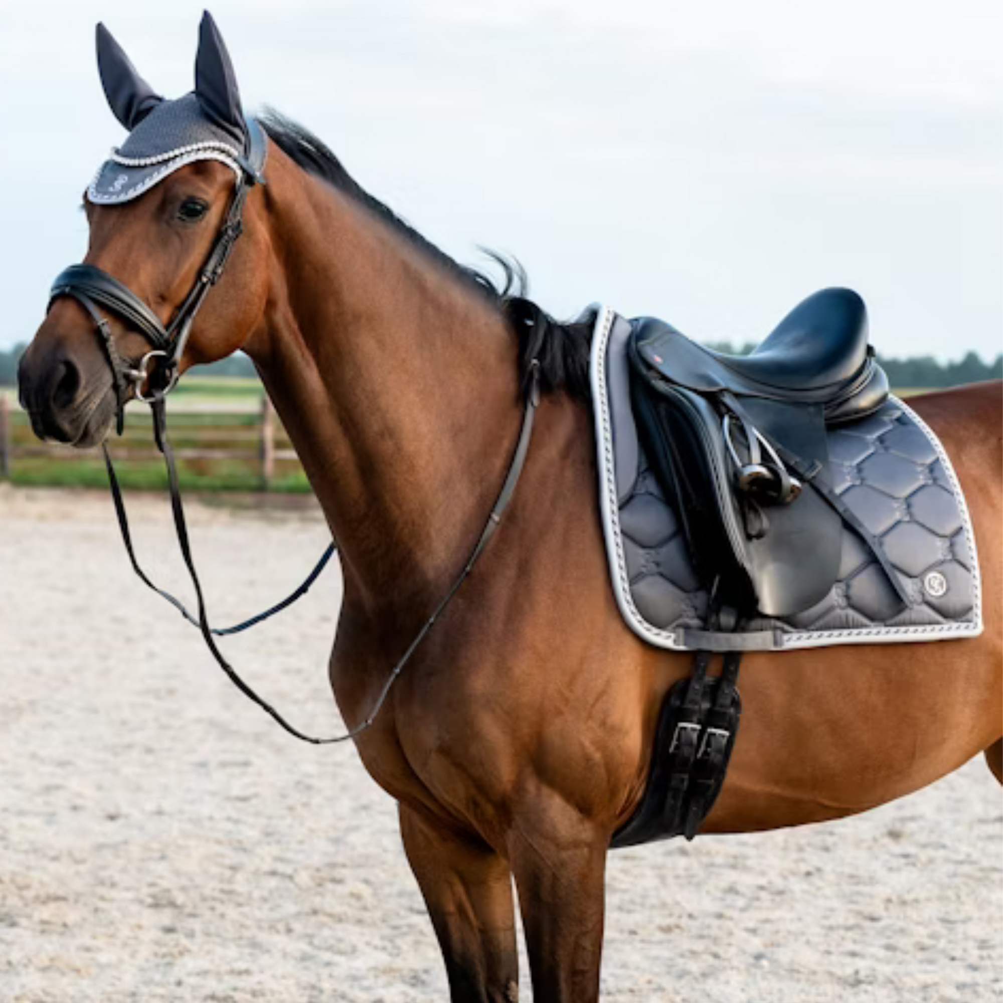 PS of Sweden Ear Bonnet - Lava Grey