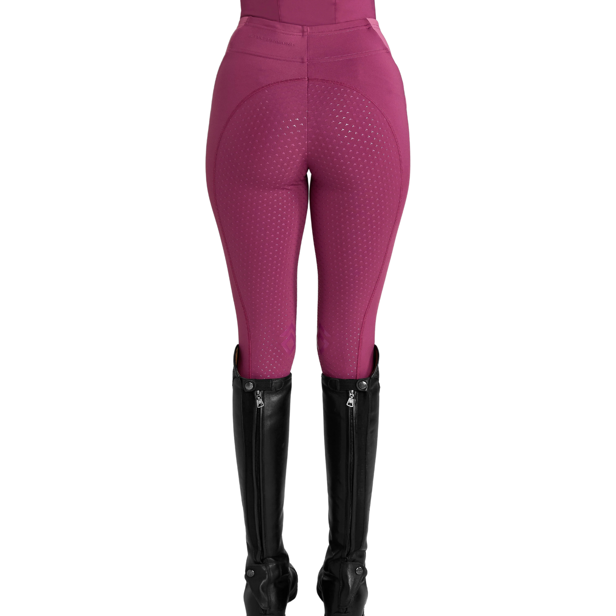 Aztec Diamond Core Leggings - Raspberry