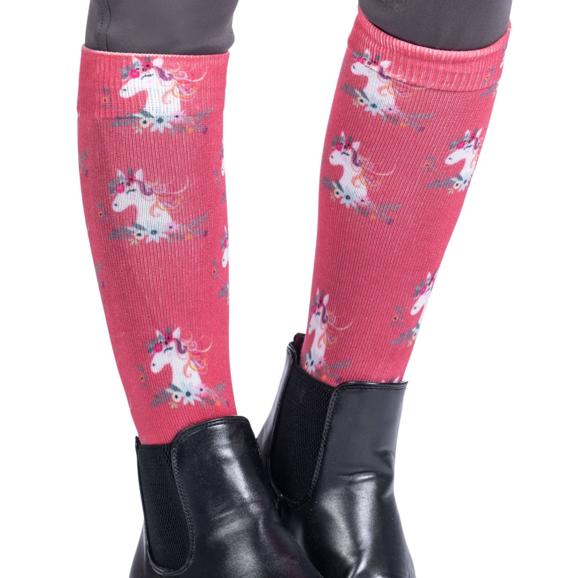 HKM Wonderland Kids Socks - Raspberry