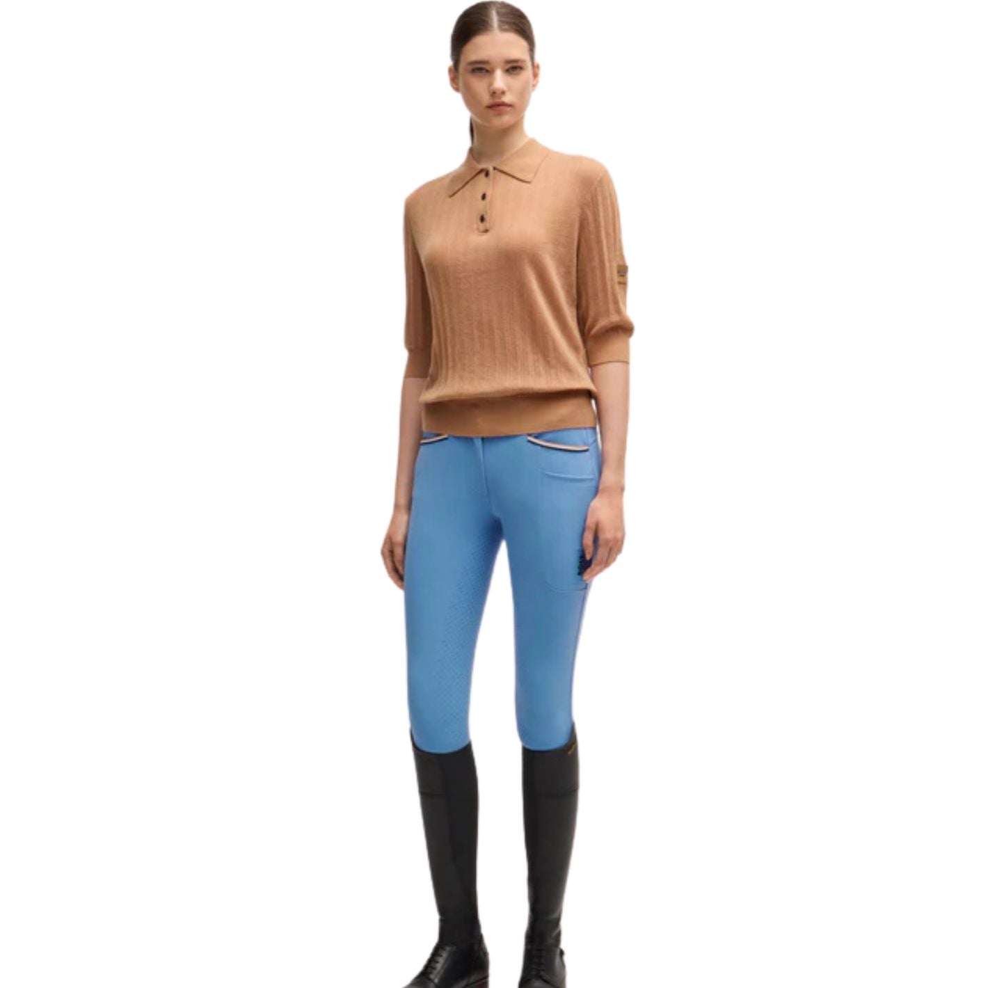 Boss Equestrian Hailey Full Grip High Waist Breeches - Riviera