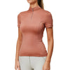 Equestrian Stockholm UV Protection Short Sleeve Top - Coral