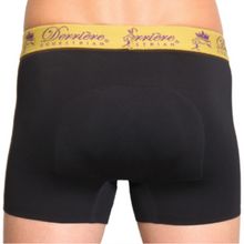 Load image into Gallery viewer, Derriere Equestrian Performance Men&#39;s Padded Boxer - Black

