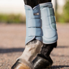 Equestrian Stockholm Mesh Brushing Boots - Ice Blue
