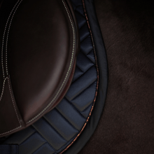 Load image into Gallery viewer, Equestrian Stockholm Jump Saddle Pad - Modern Dark Ocean
