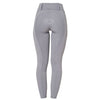Equestro High Waist Rhinestone Leggings - Frost Grey