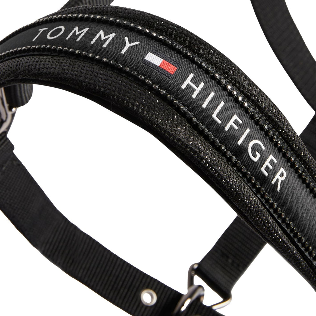 Tommy Hilfiger Yale Shine Headcollar & Leadrope Set - Black