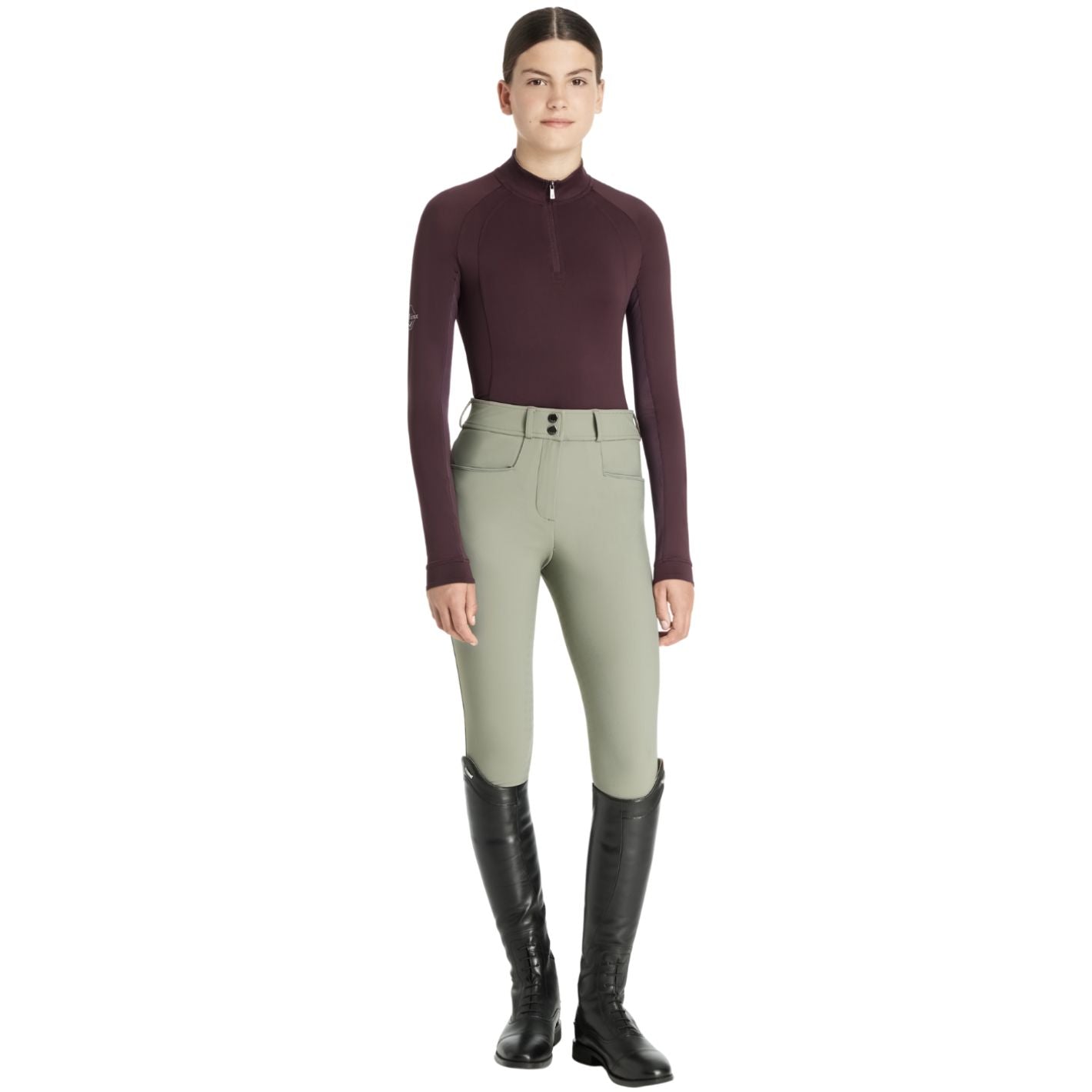 LeMieux Kids Hope Long Sleeve Base Layer - Damson
