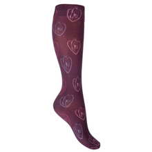 Load image into Gallery viewer, HKM Amelie Kids Socks - Wine Red
