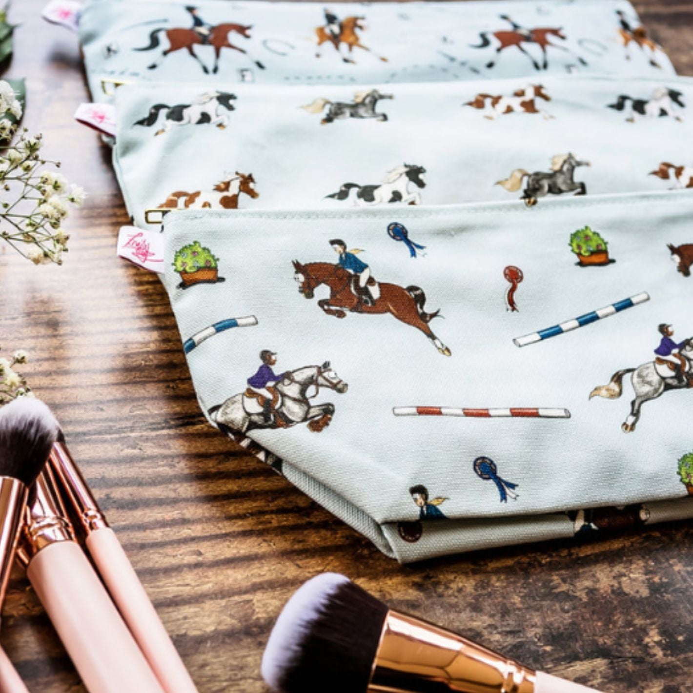 Emily Cole Wash Bags - Cow Pony