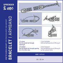 Load image into Gallery viewer, Sprenger Double Row Chain Bracelet - Anthracite
