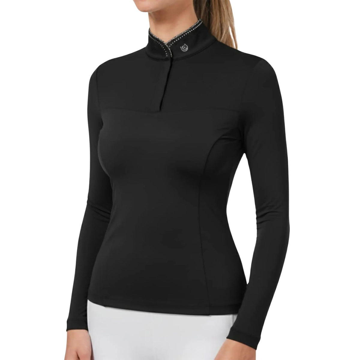 Equestrian Stockholm Revenew Top - Black Glimmer