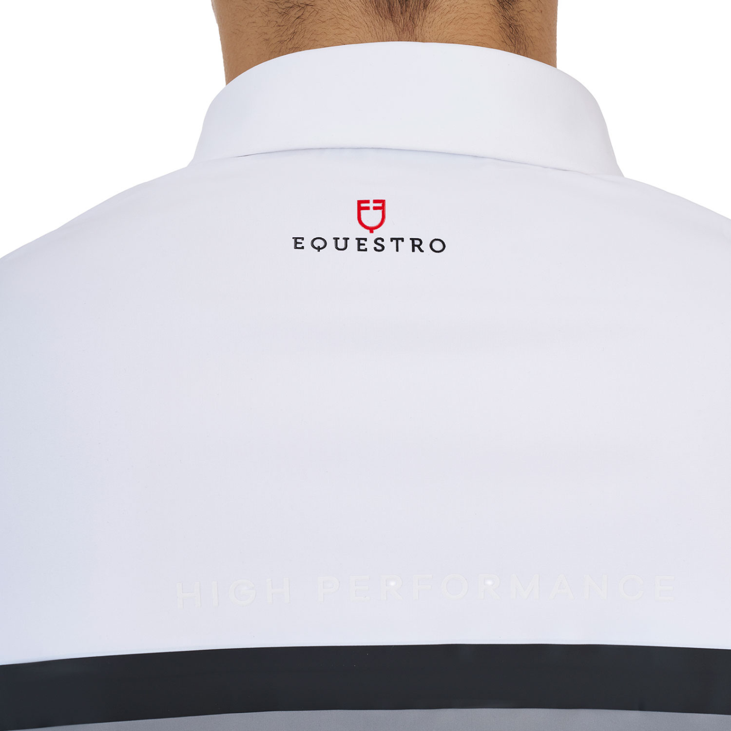Equestro RiderTechnology Shirt - White/Grey