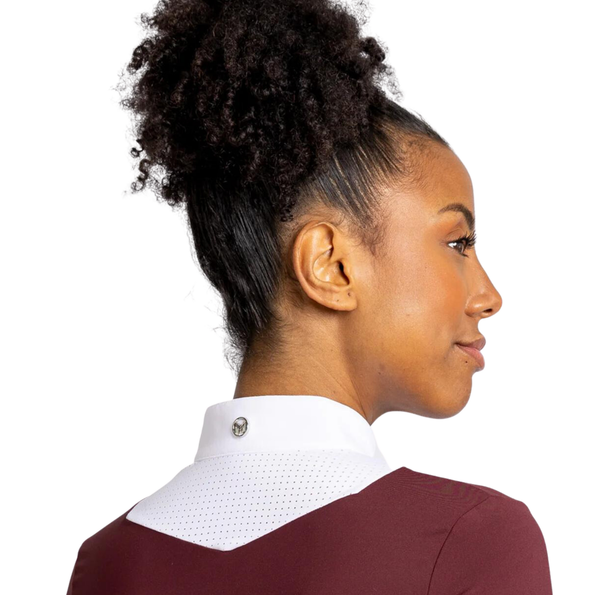 Maximilian Equestrian Sienna Long Sleeve Shirt - Burgundy