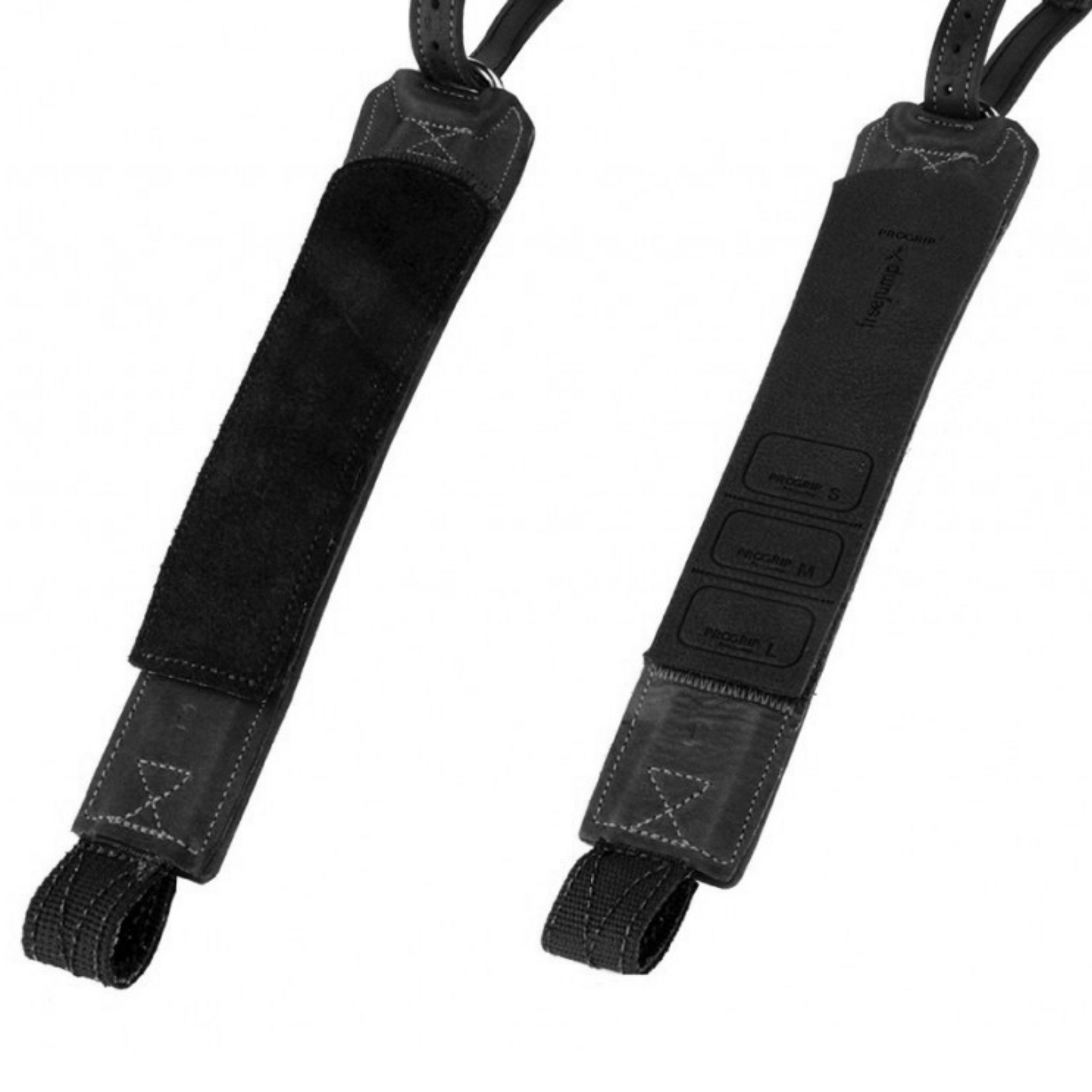 Freejump ProGrip Stirrup Leathers - Black