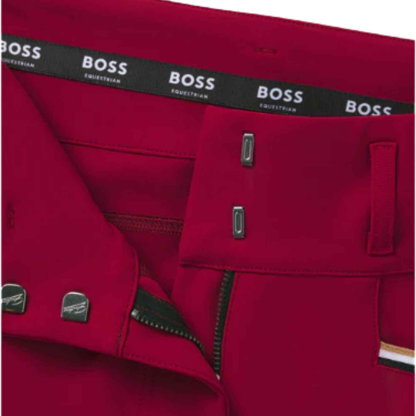 Boss Equestrian Hailey Full Grip High Waist Breeches - Red Dahlia