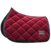 Boss Equestrian Velvet Jump Saddle Pad - Cabernet