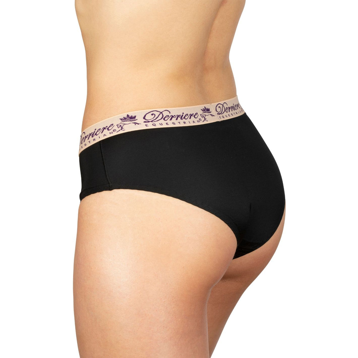 Derriere Equestrian Performance Padded Panty - Black