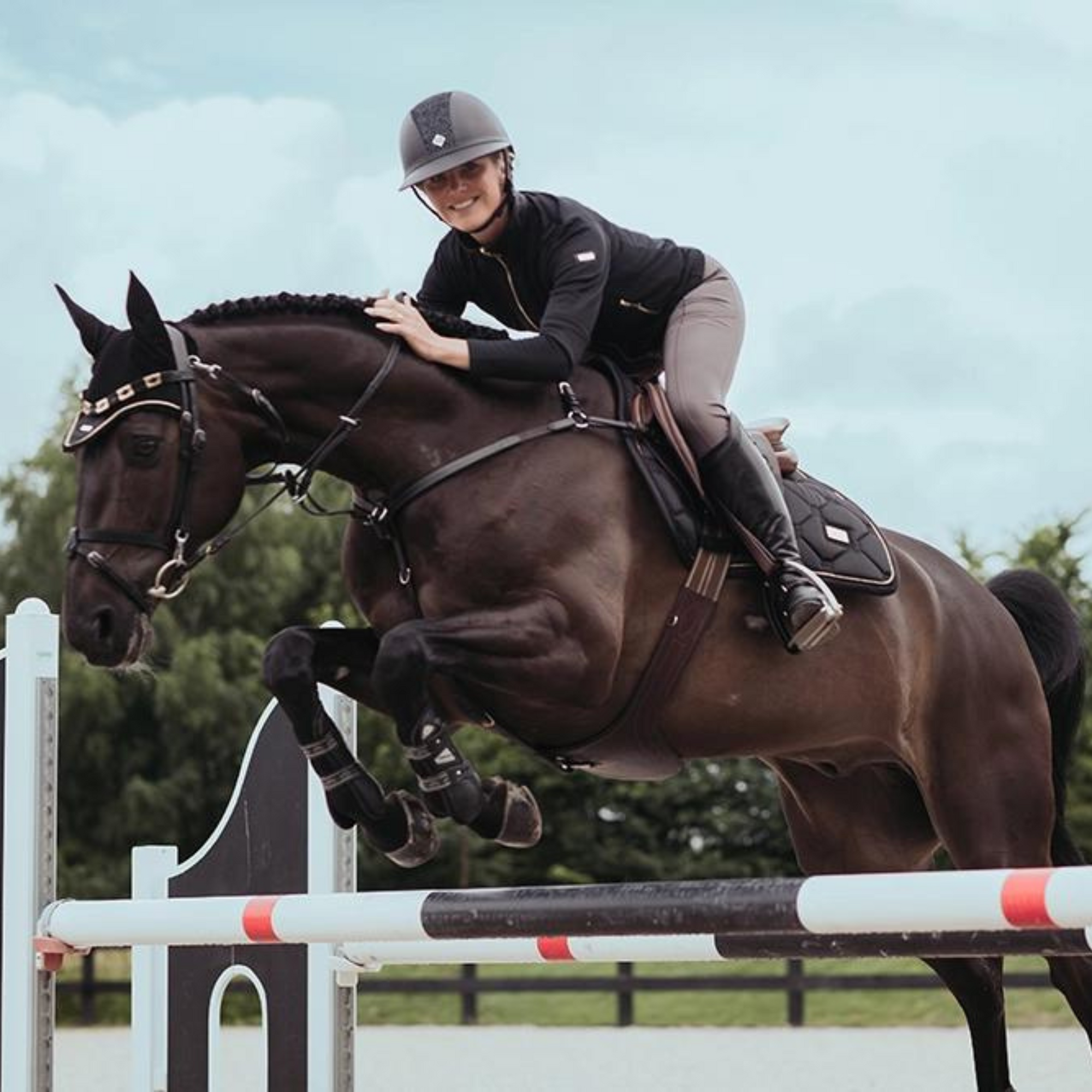 Equestrian Stockholm Jump Pad - Black Gold