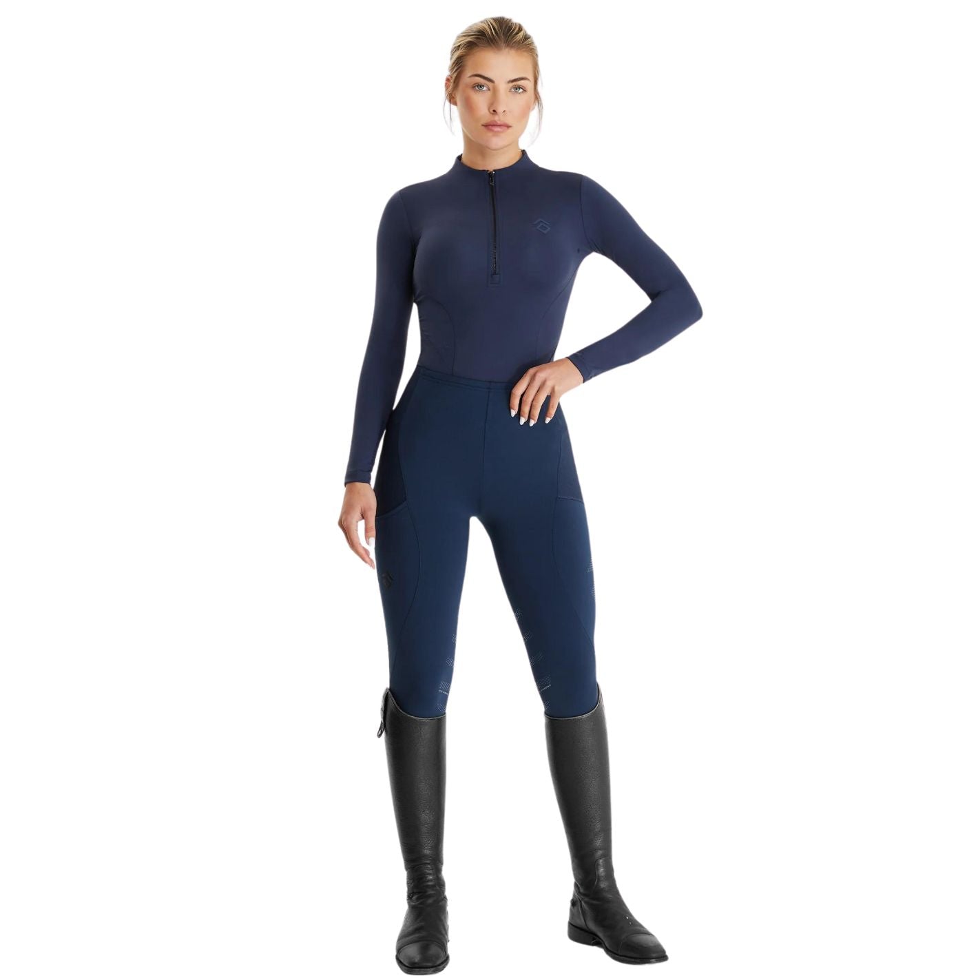 Aztec Diamond Core Long Sleeve Base Layer - Navy