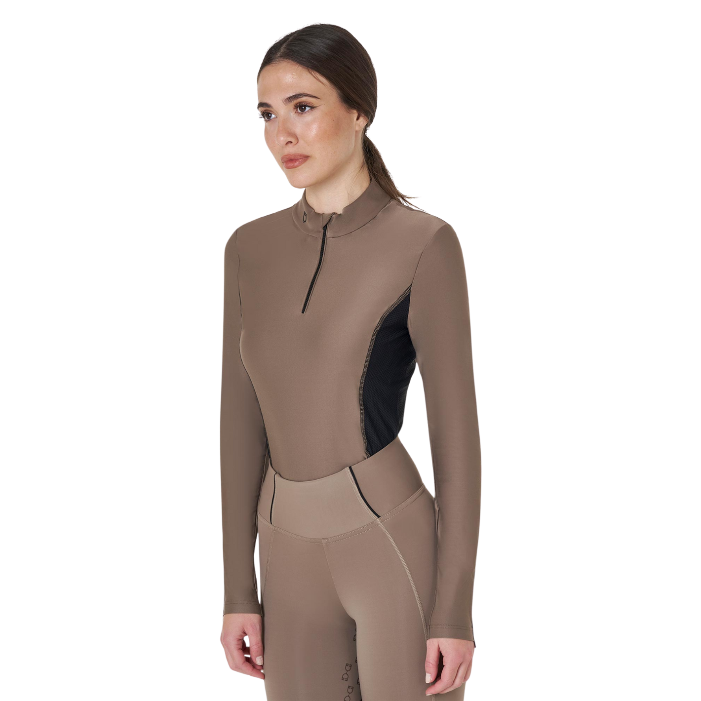 Equestro Long Sleeve Base Layer - Walnut