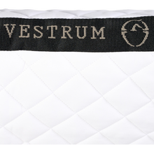 Load image into Gallery viewer, Vestrum Kazan Dressage Pad - White w Gold Logo
