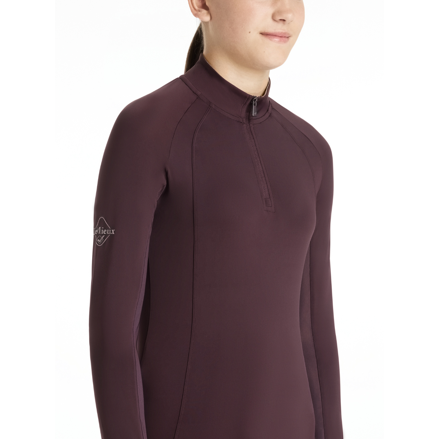 LeMieux Kids Hope Long Sleeve Base Layer - Damson