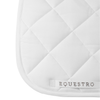Equestro Rhinestone Dressage Pad - White