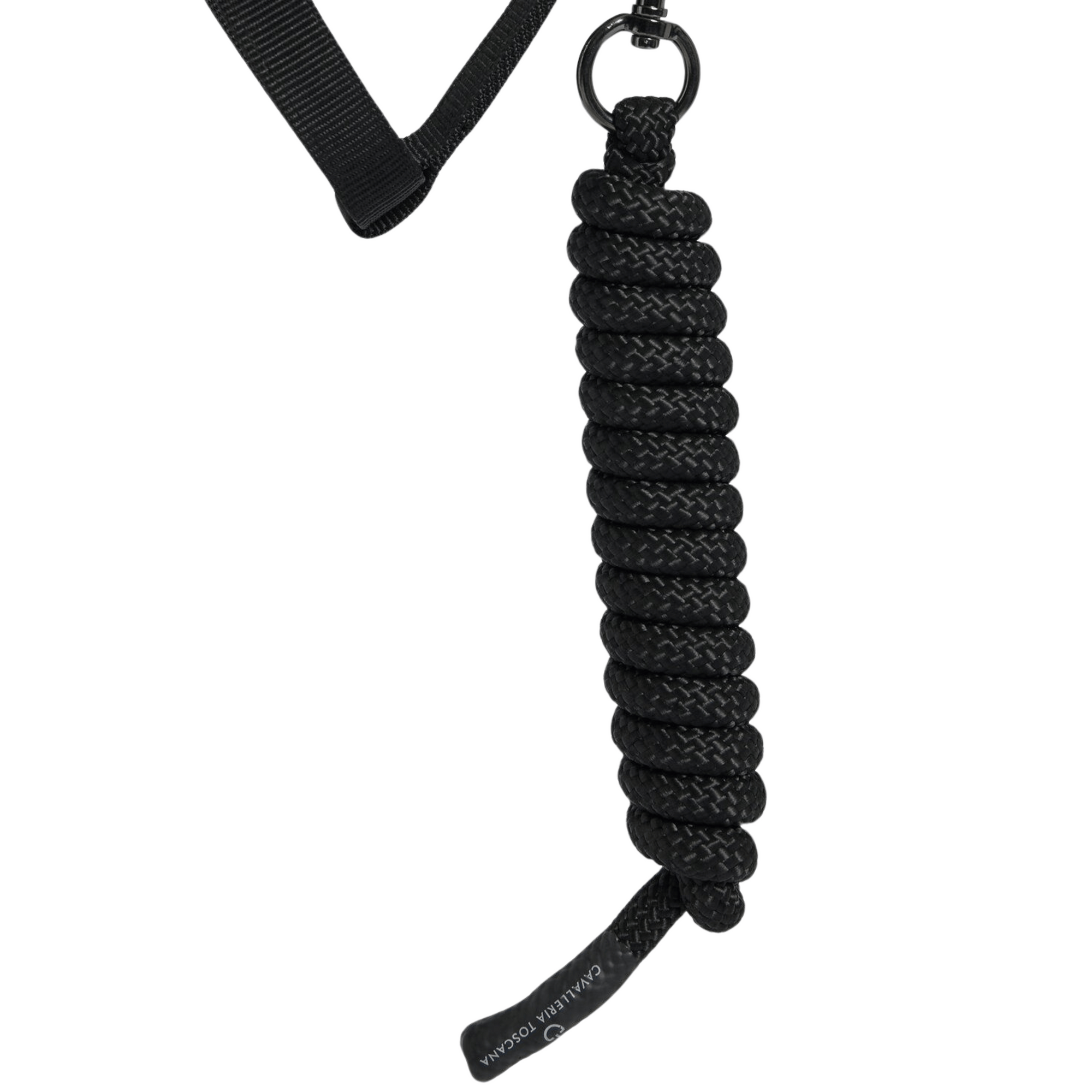 Cavalleria Toscana Headcollar & Leadrope Set - Black