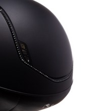 Load image into Gallery viewer, Samshield Miss Shield 2.0 Shadowmatt Helmet - Black Swarovski Jet Hematite
