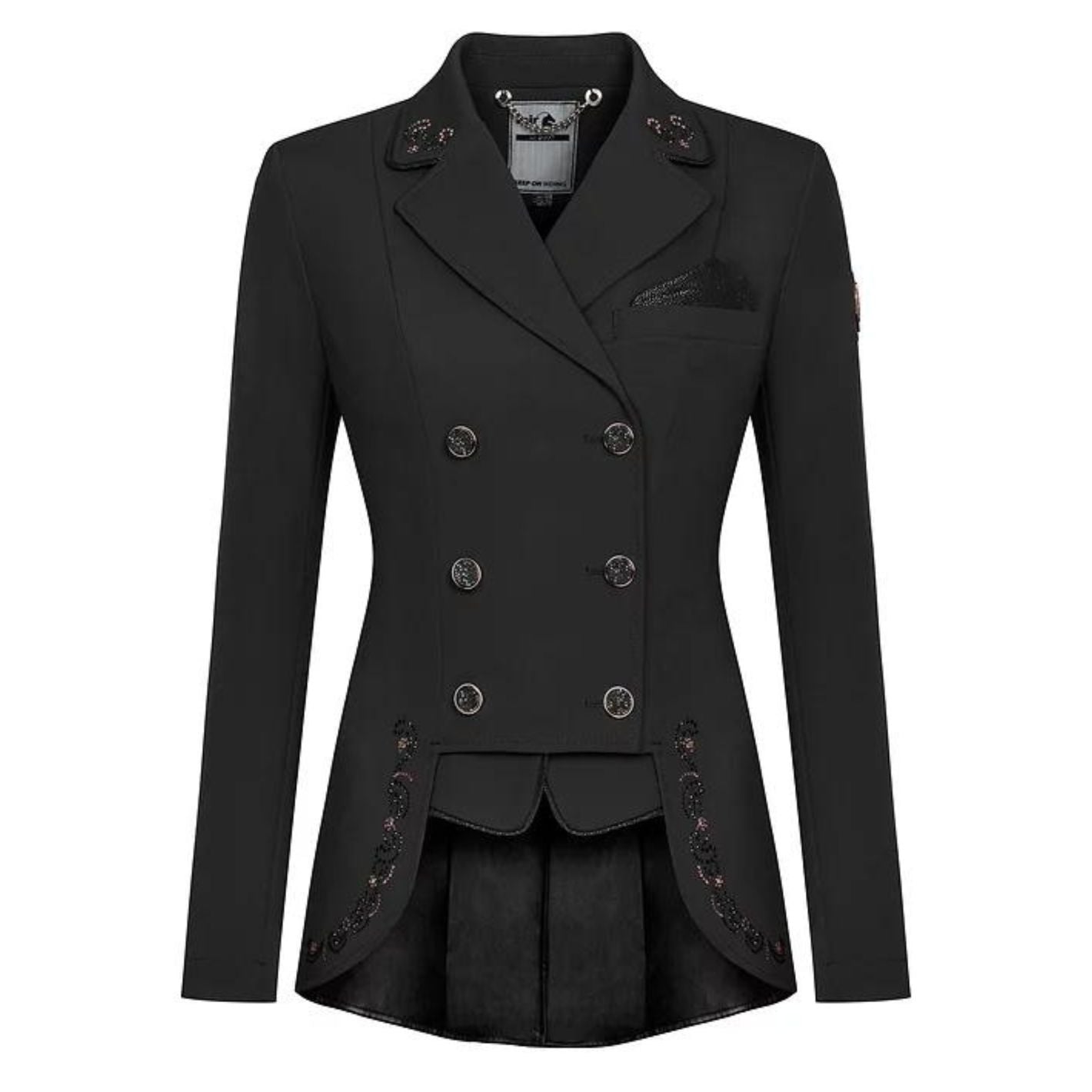 Fair Play Lexim Chic Short Tail Coat - Black/Rose Gold