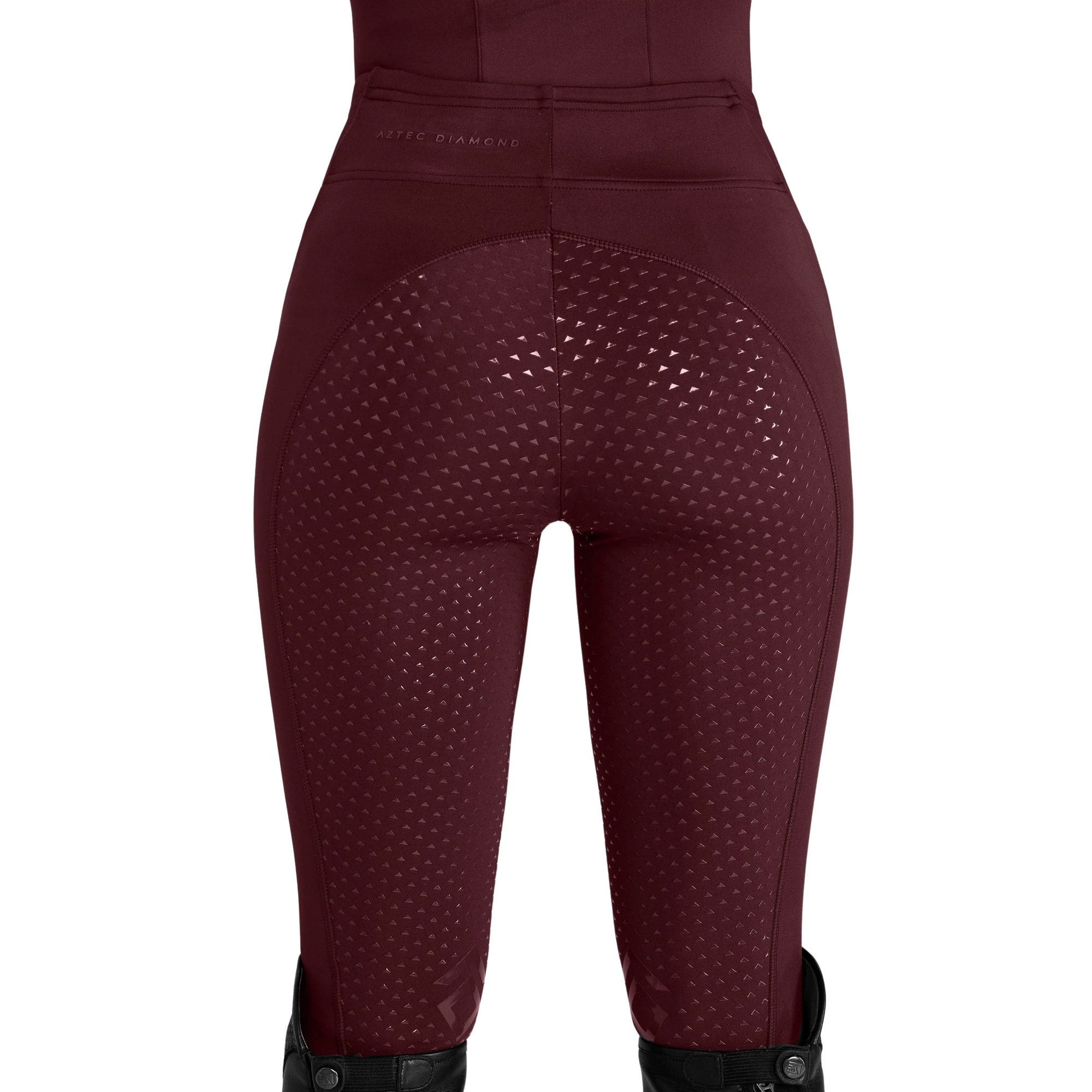 Aztec Diamond Core Leggings - Cherry