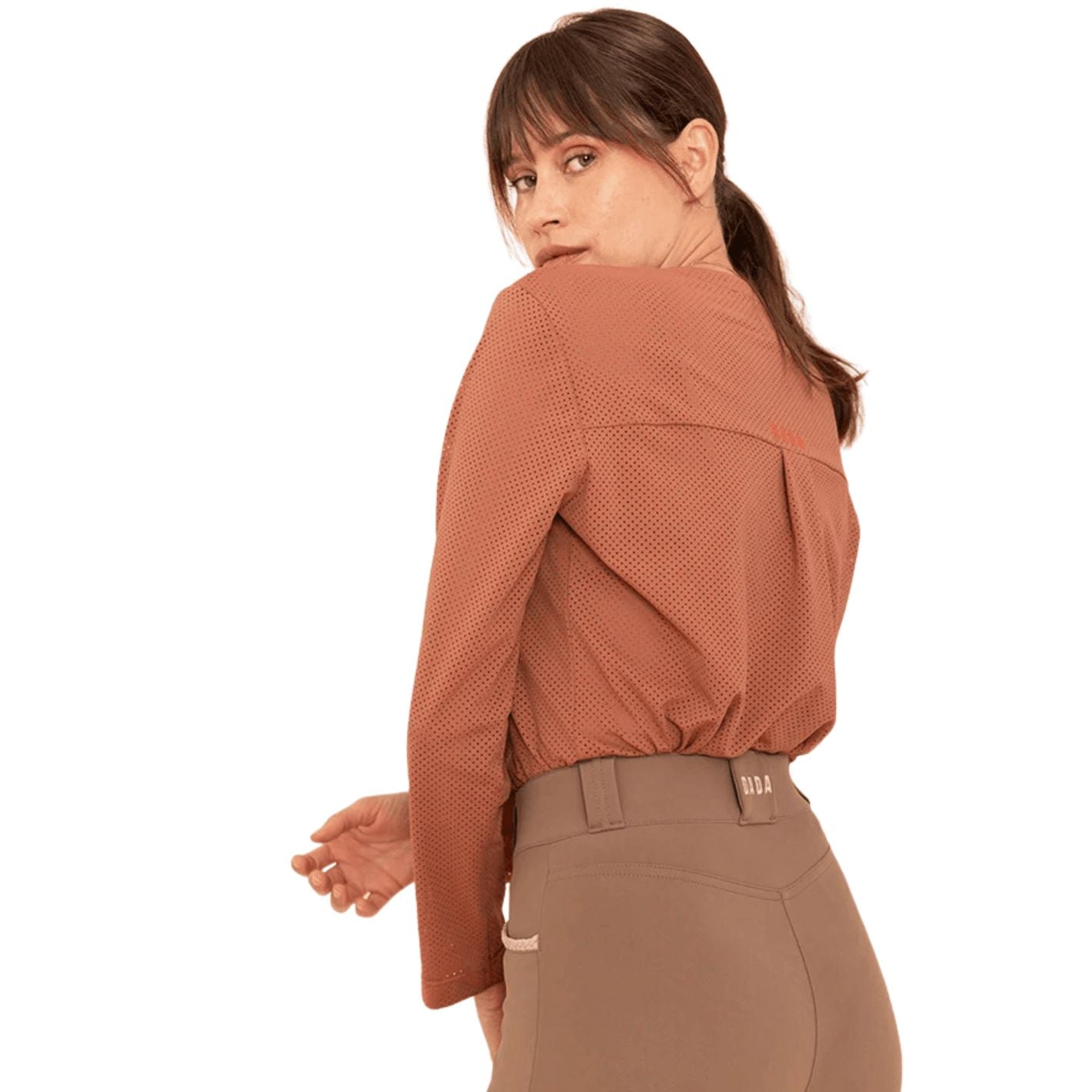 Dada Sport Arqana Perforated Shirt - Cedar Wood