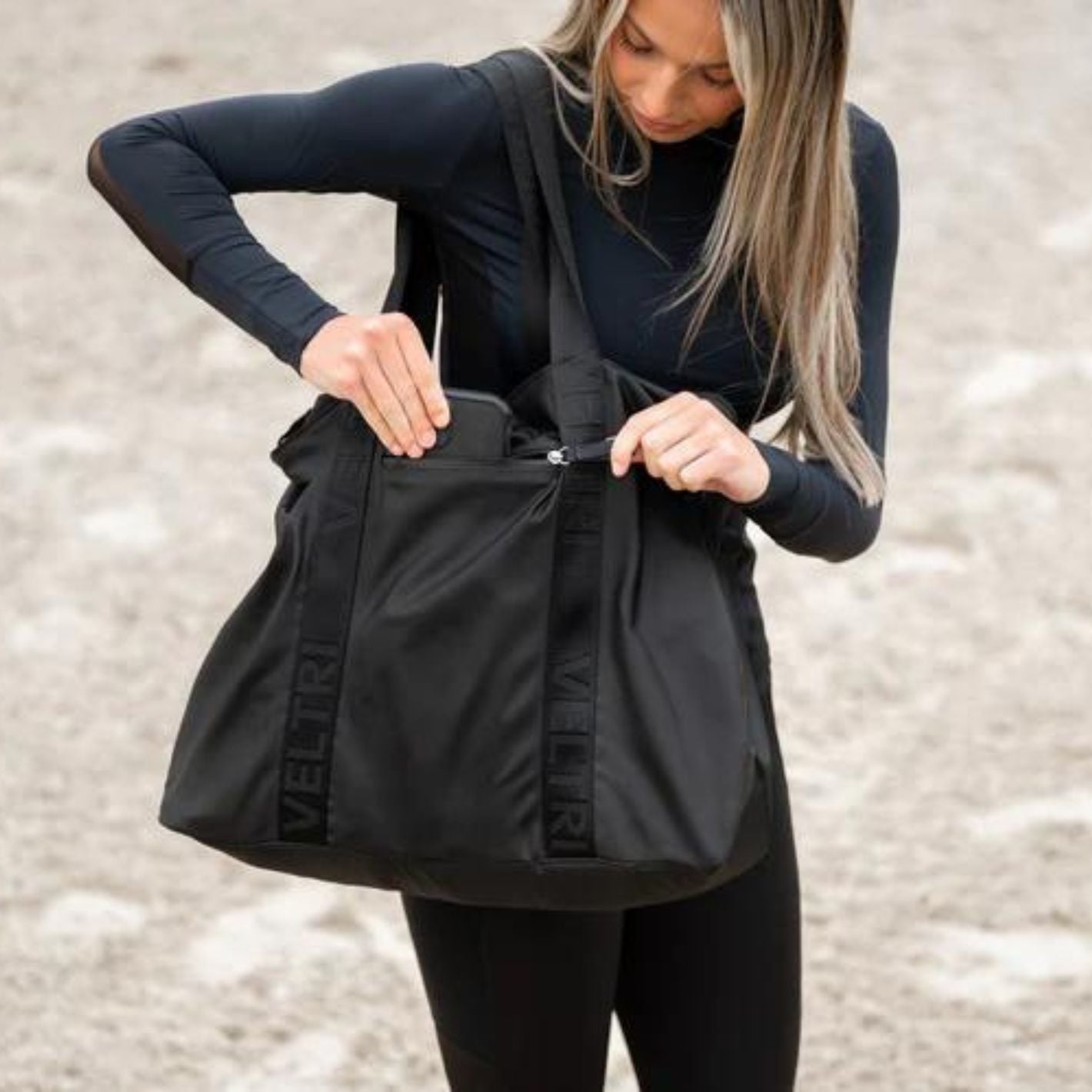Veltri Newport Tote - Black
