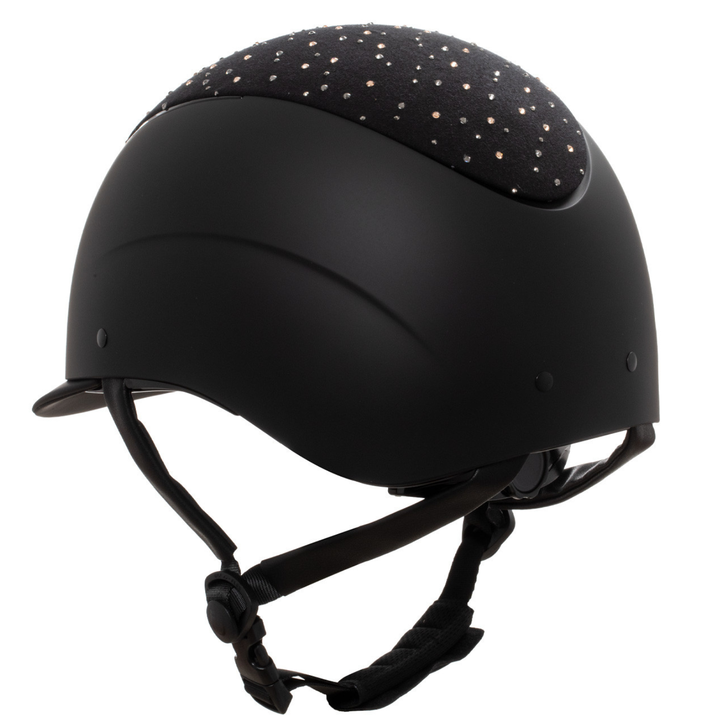 Equestro Proxima Rhinestone Helmet - Black