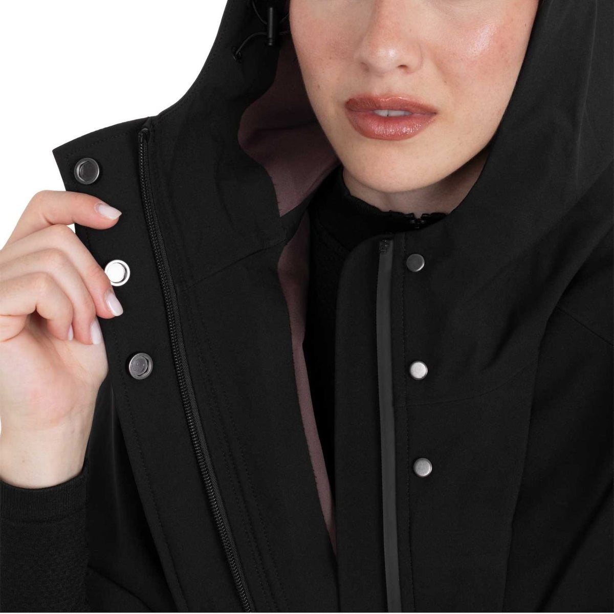 Equestro Rain Cape - Black
