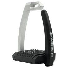 Load image into Gallery viewer, Sprenger AERO-Stirrups - Black/Silver
