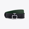 Cavalleria Toscana Ladies Elastic Belt - Jungle Green/Black