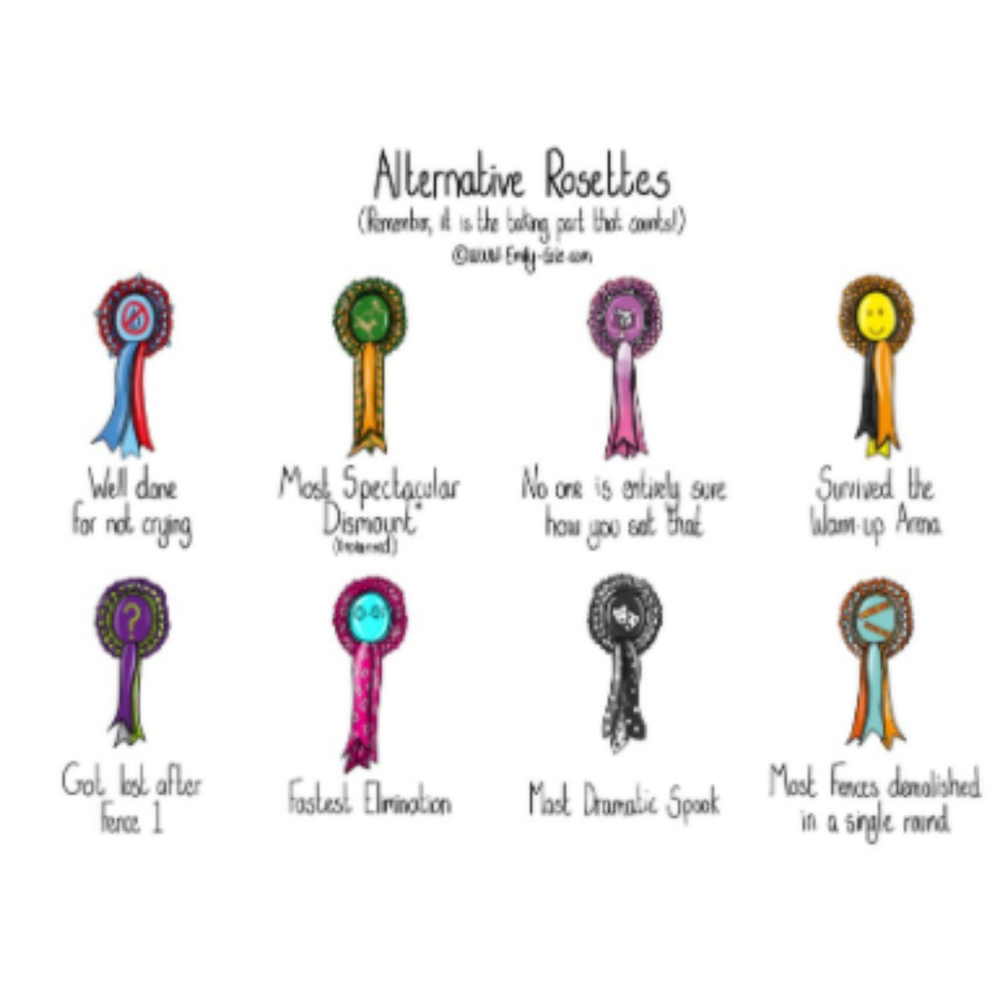Emily Cole Alternative Rosettes - Unplanned Dismount