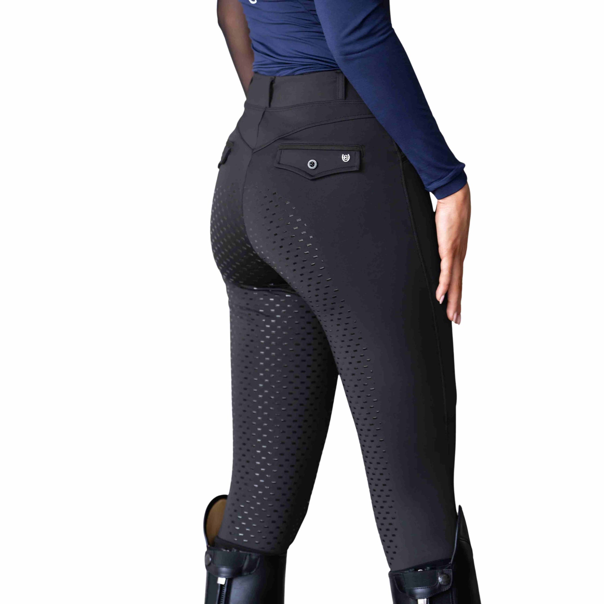 Equestrian Stockholm Premium Tights - Black