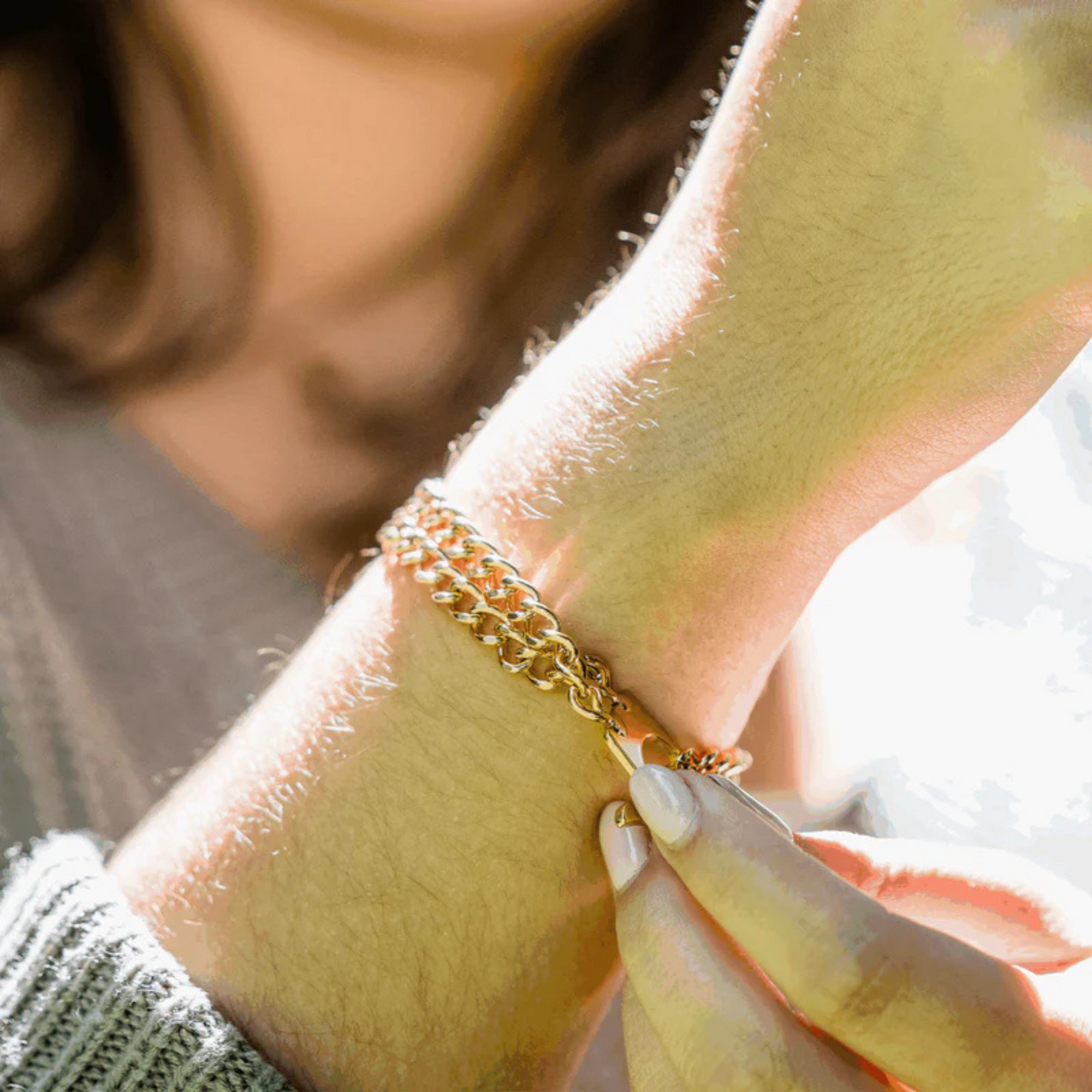 Sprenger Double Row Chain Bracelet - Gold