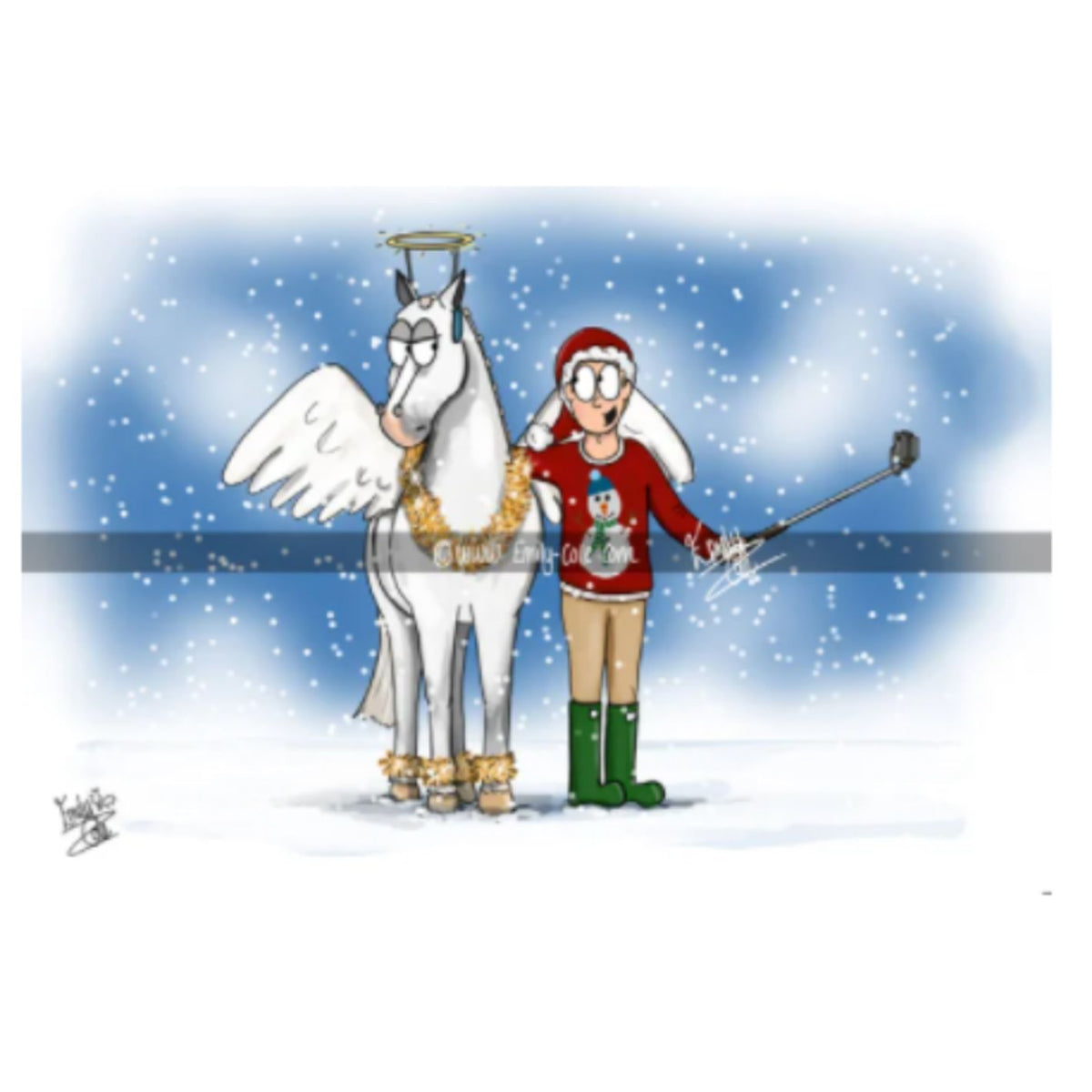 Emily Cole Christmas Greeting Cards -  Pack of 10 cards