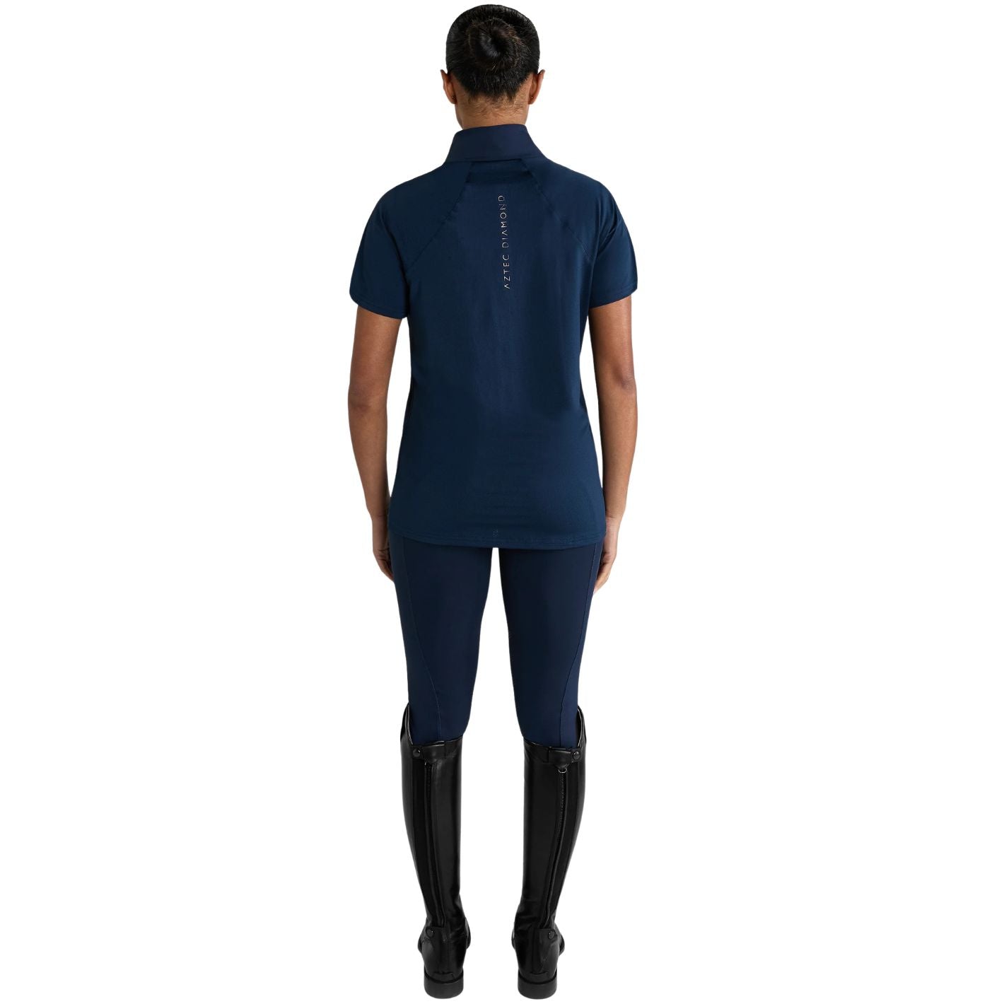 Aztec Diamond Short Sleeve Ventilated Shirt - Navy