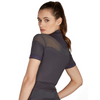 Derriere Short Sleeve Top - Graphite