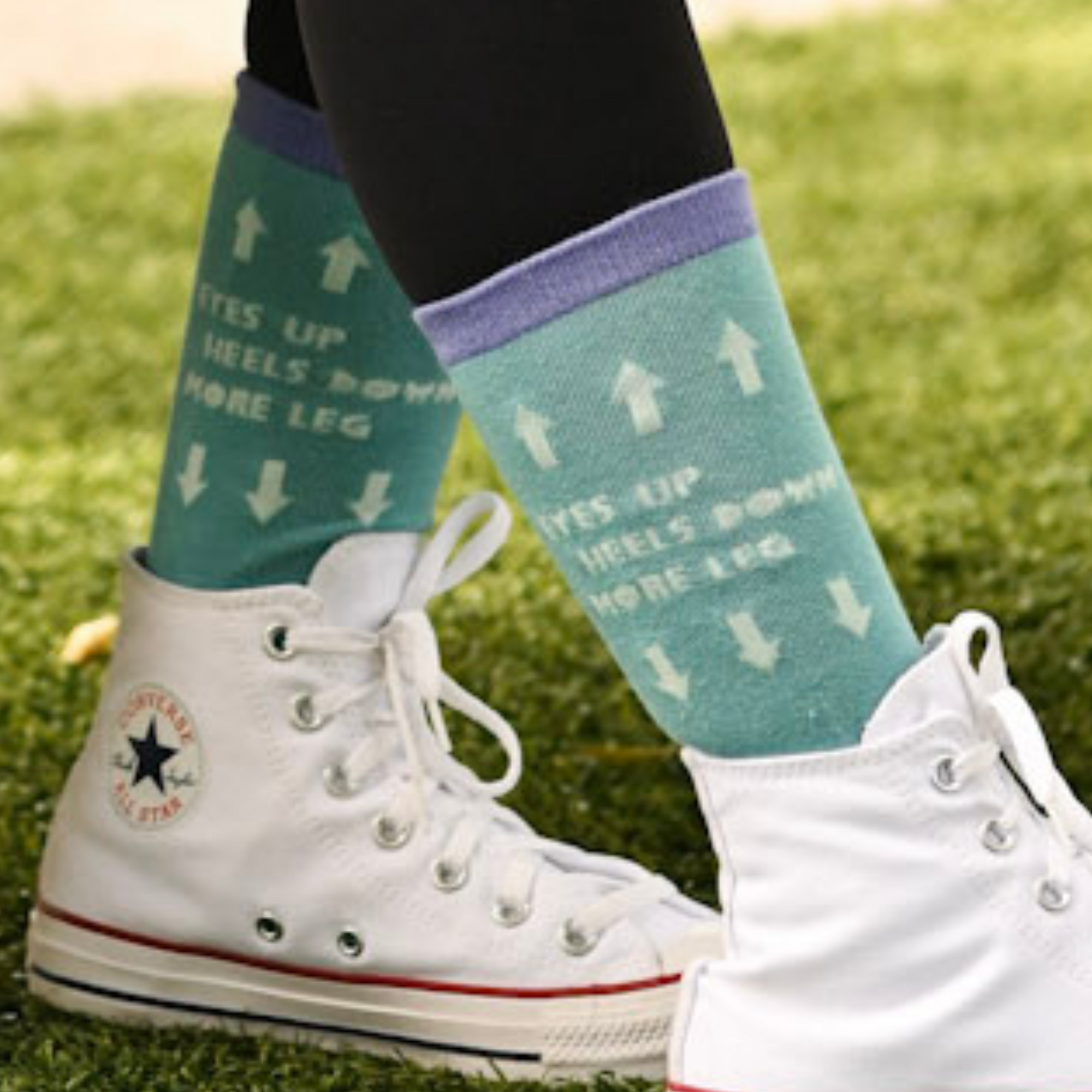 Dreamers & Schemers Knit Socks - Golden Rules in Light Blue