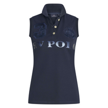 Load image into Gallery viewer, HV Polo Favouritas Sleeveless Polo Shirt - Navy Metallic
