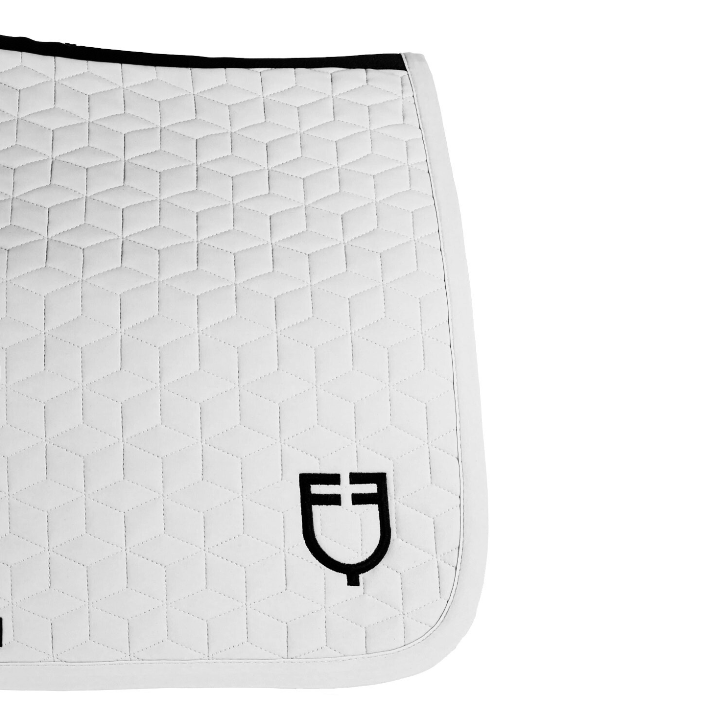 Equestro Cube Quilting Jump Pad - White