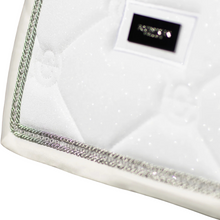 Load image into Gallery viewer, Equestrian Stockholm Dressage Pad - Timeless White Glimmer
