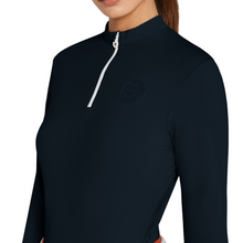 Load image into Gallery viewer, Cavalleria Toscana Long Sleeve Training Shirt - Navy
