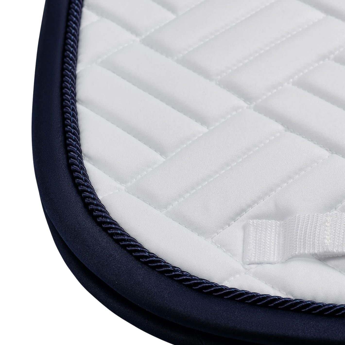Equestrian Stockholm Dressage Pad - Modern White Navy