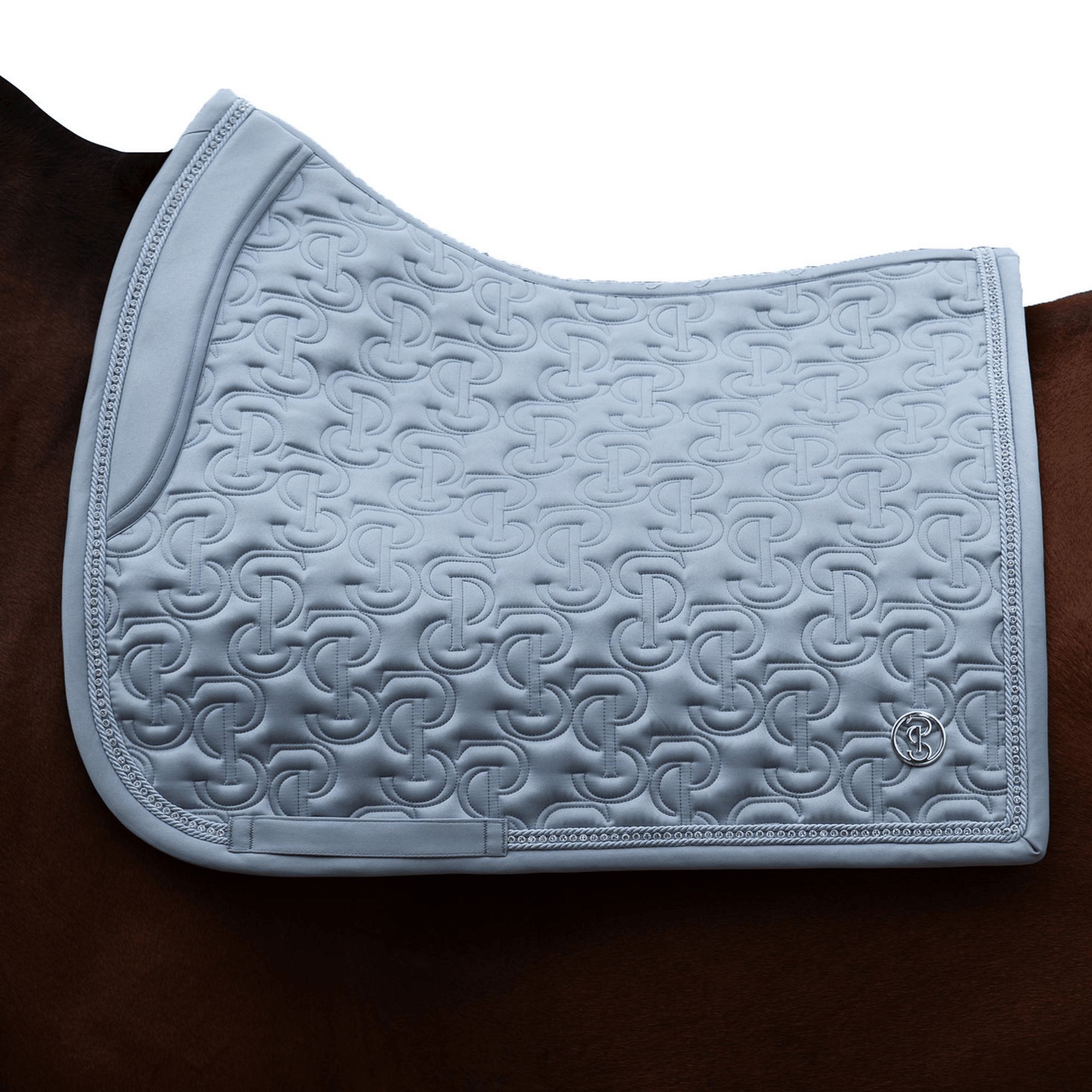 PS of Sweden Crystal Satin Dressage Pad - Blue Whisper
